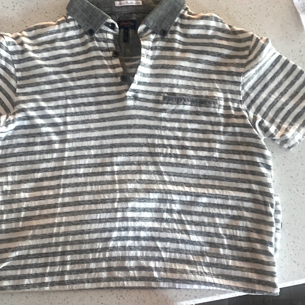 Goodman Brand striped polo